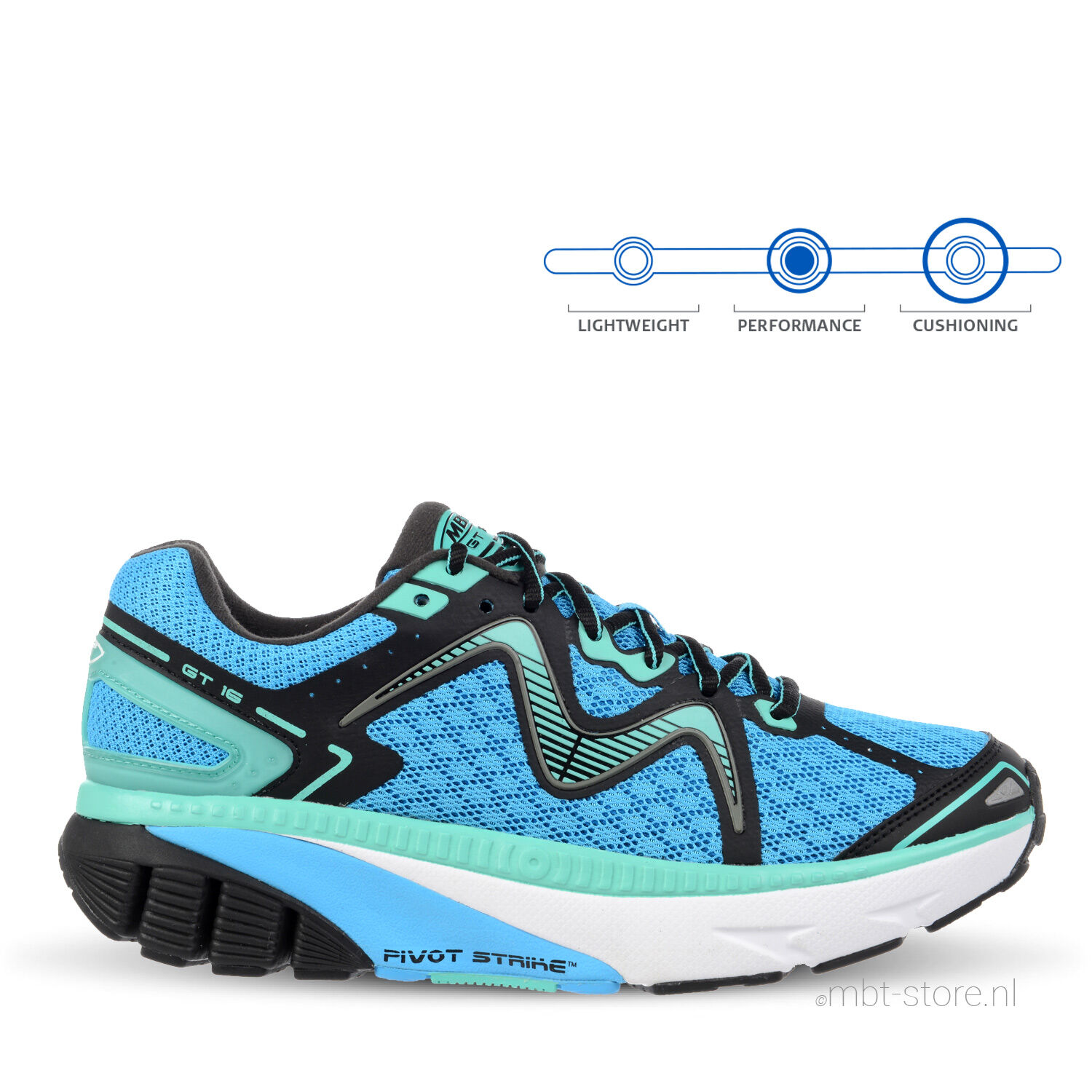 MBT GT 16 W blue cyan online kopen. MBT store